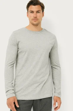 Ellos Basistøj|T-Shirts & Tanktoppe>Collection T-shirt Keith L/S Gråmeleret