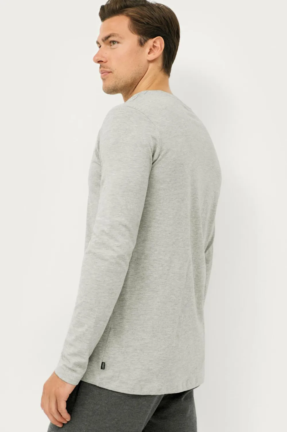 Ellos Basistøj|T-Shirts & Tanktoppe>Collection T-shirt Keith L/S Gråmeleret