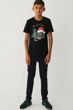 Ellos Toppe & T-Shirts>Collection T-shirt Christmas Henrik Sort