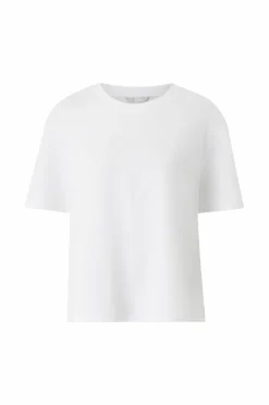 Ellos Collection T-shirt i bomuld med afslappet pasform Hvid Outlet