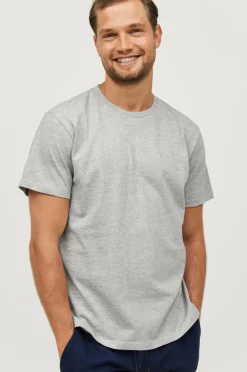 Ellos Basistøj|Nattøj & Homewear>Collection T-shirt Sam i ekstra kraftig jersey Gråmeleret