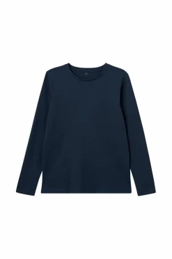 Ellos Collection T-shirt LS Basic Marineblå Outlet