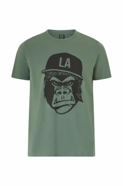 Ellos T-Shirts & Tanktoppe>Collection T-shirt med tryk Mørkegrøn