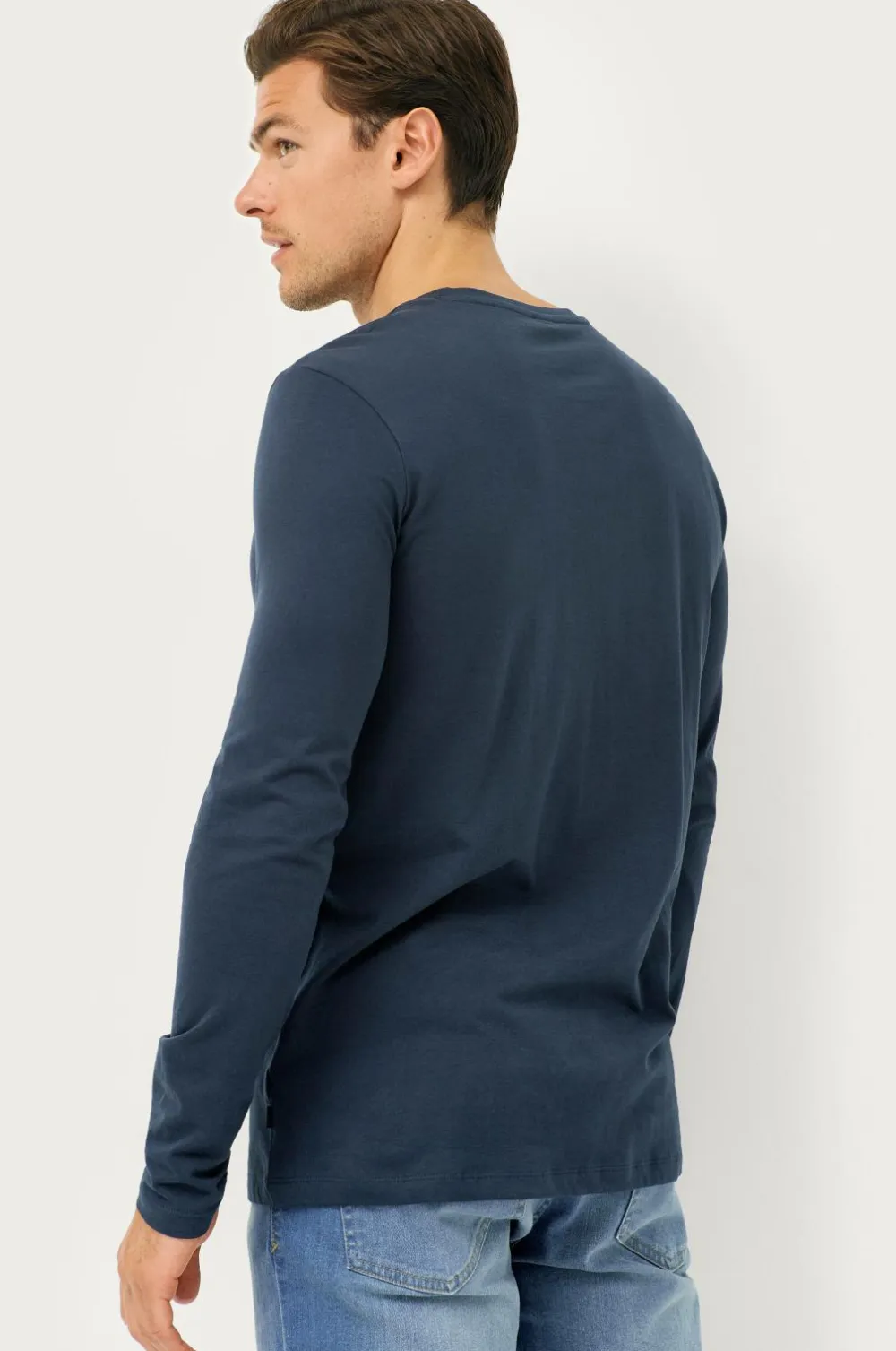 Ellos Collection T-shirt Keith L/S Marineblå Online