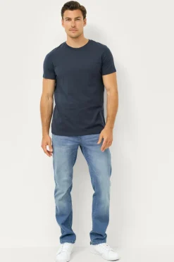 Ellos Basistøj|T-Shirts & Tanktoppe>Collection T-shirt med rund hals Marineblå