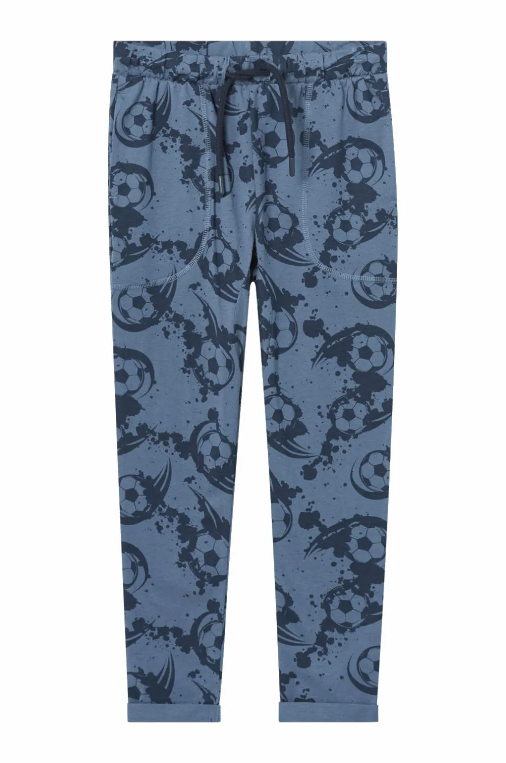 Ellos Sæt Til Børn>Collection T-shirt + bukser Jeffrey Set Marine + mellemblå