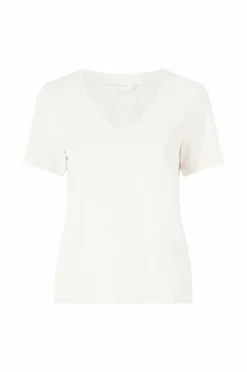 Ellos Collection T-shirt med v-hals Hvid Hot