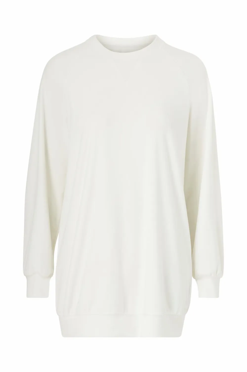 Ellos Collection Tunika i velour Hvid Outlet