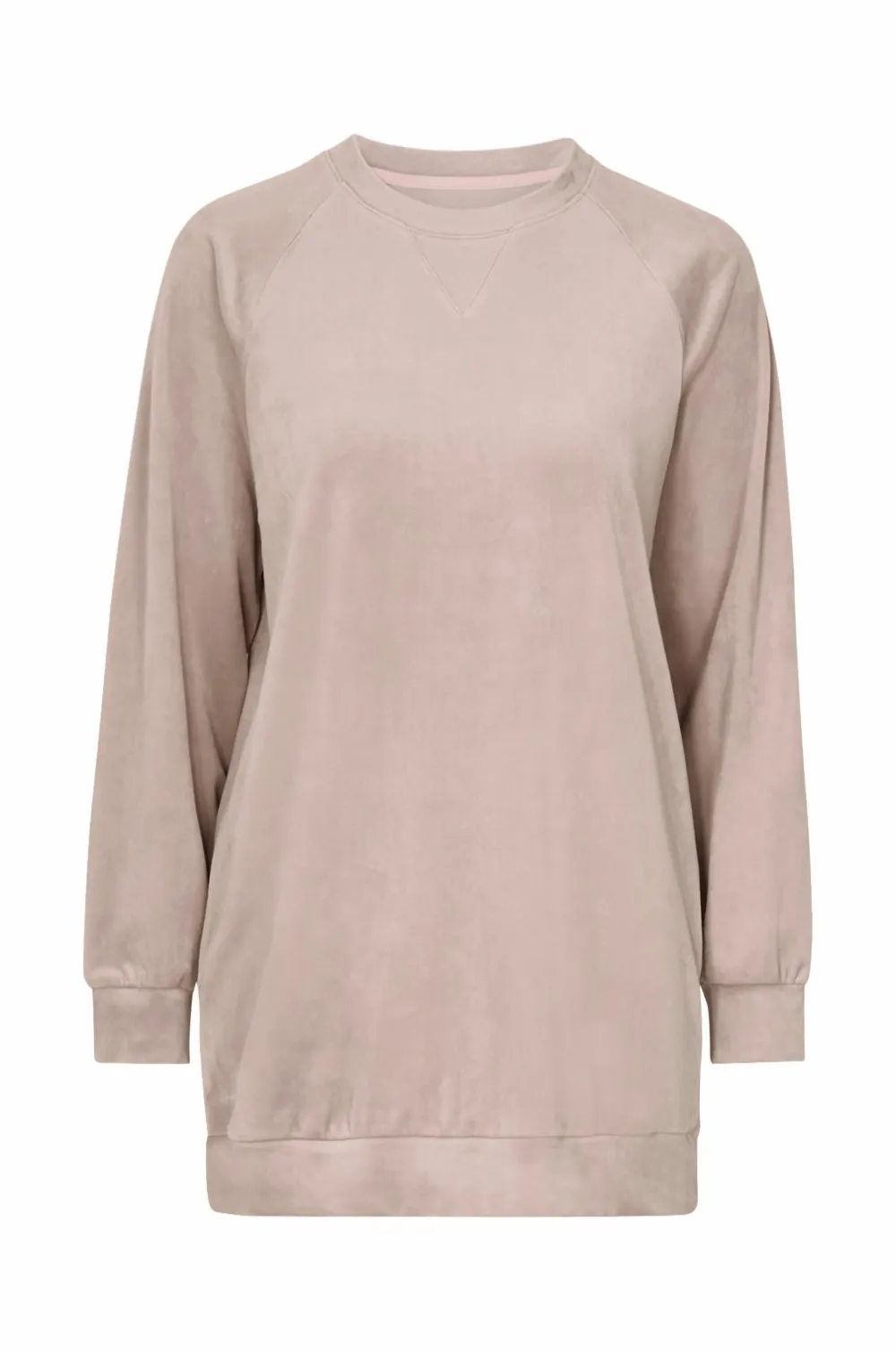 Ellos Loungewear & Homewear|Tunikaer>Collection Tunika i velour Beige