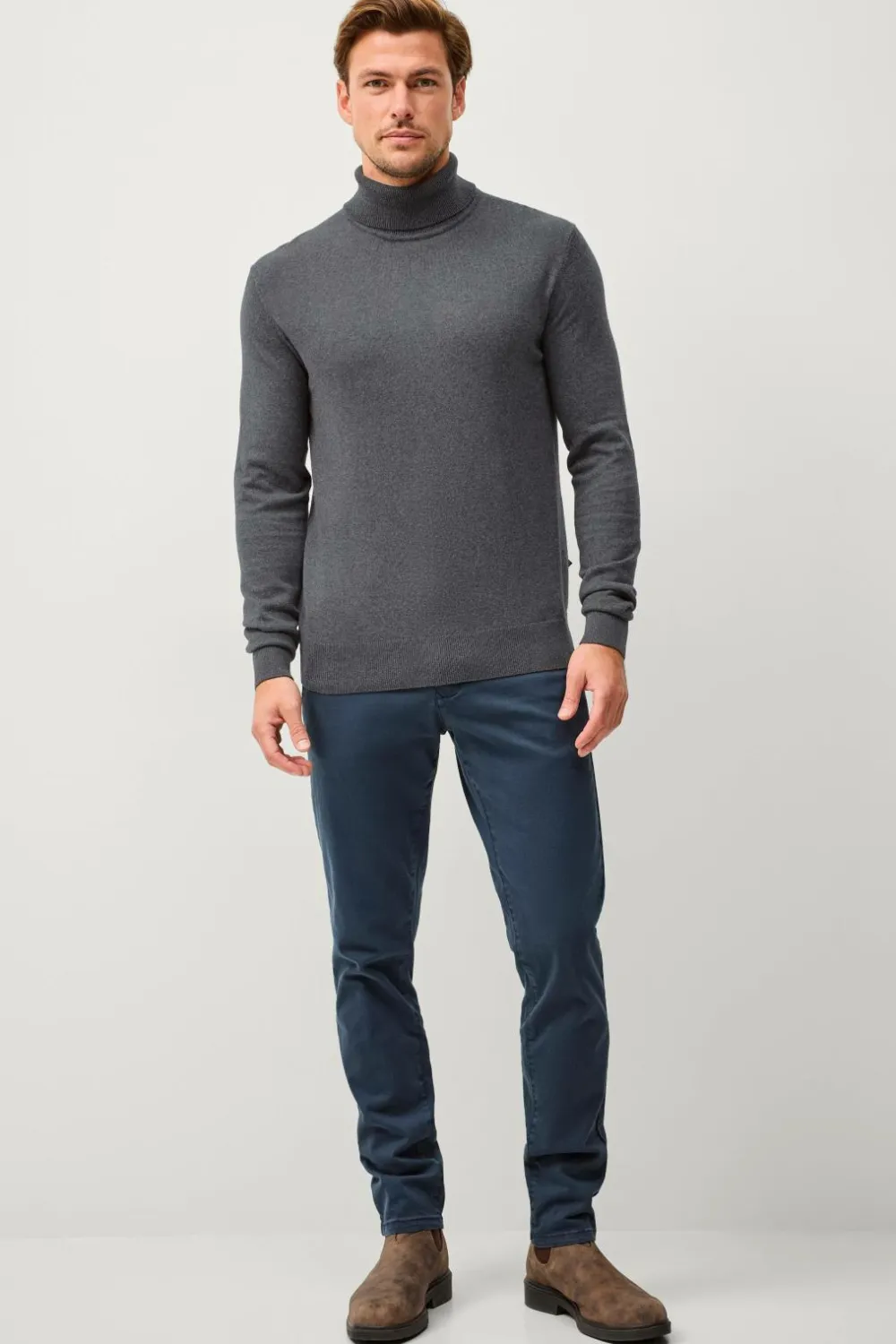 Ellos Collection Turtleneck trøje Jake Antracitgrå Best