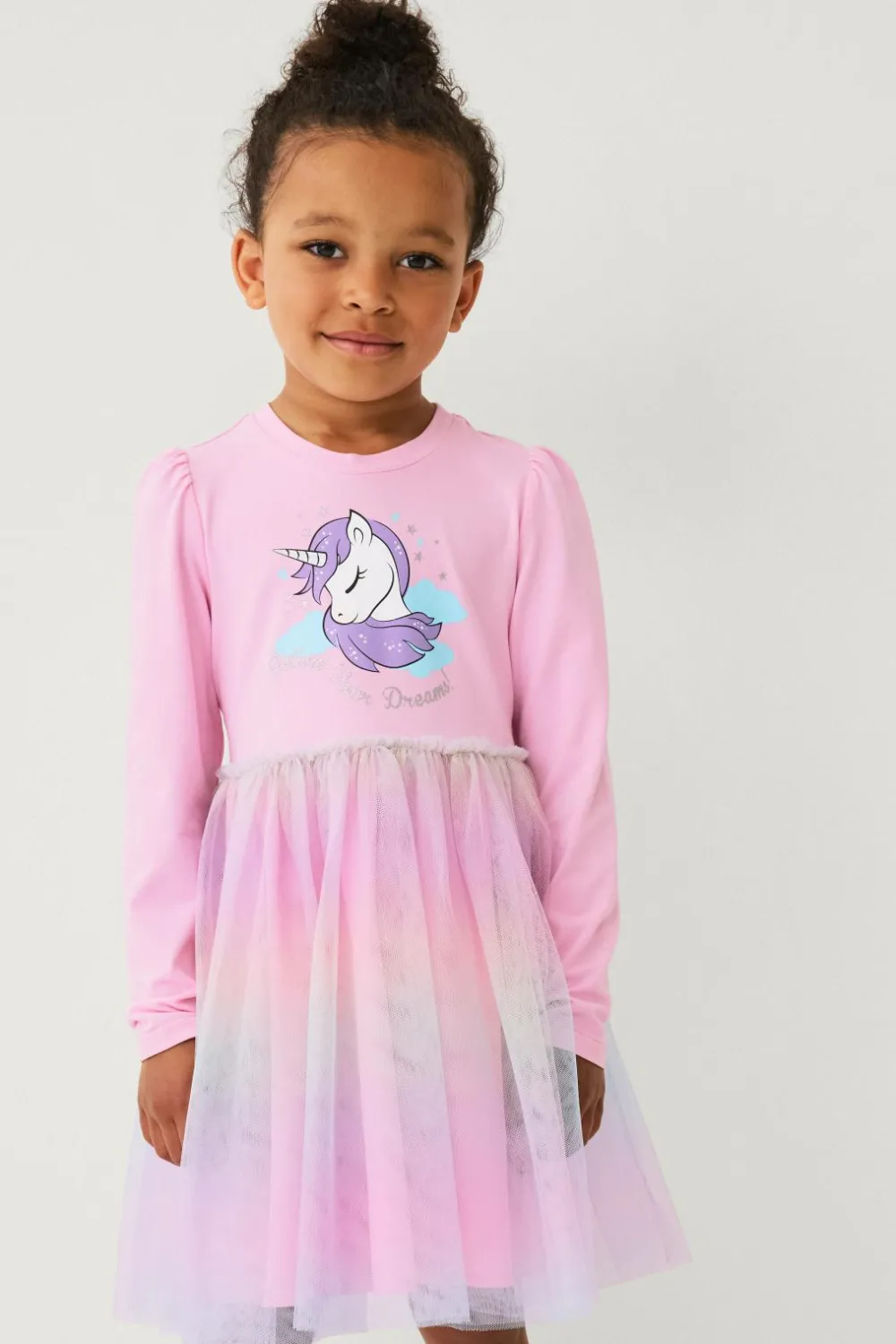 Ellos Collection Tylkjole i jersey rosa multifarvet Clearance