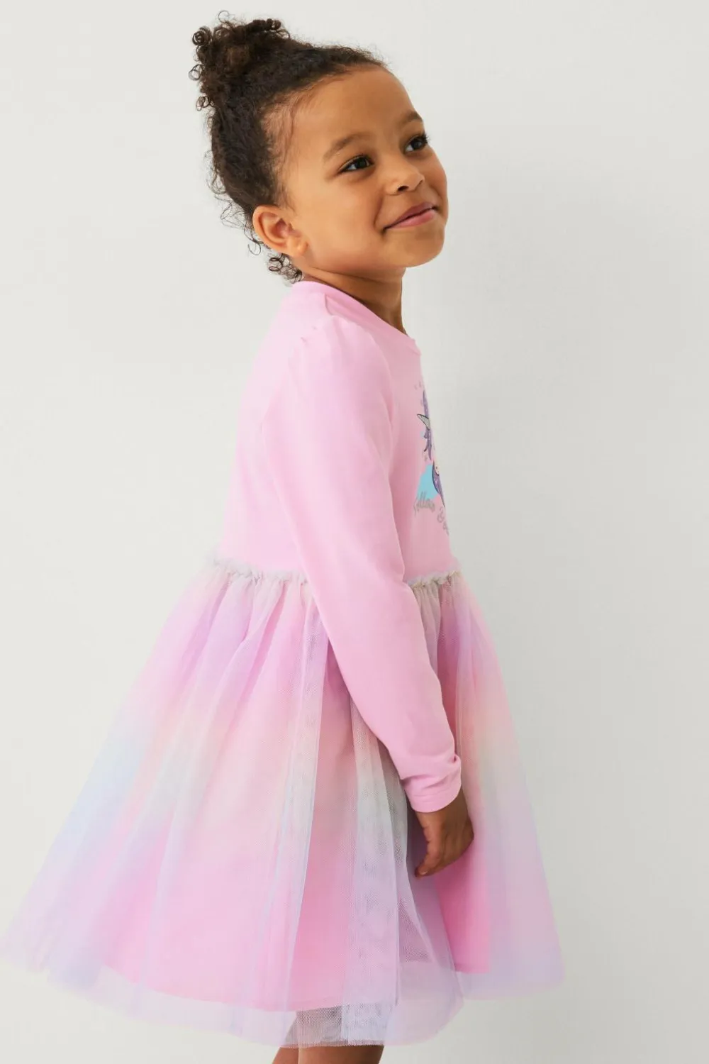 Ellos Collection Tylkjole i jersey rosa multifarvet Clearance