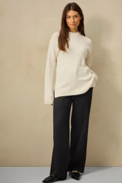 Ellos Collection Uldtrøje Tilda Premium Offwhite Outlet