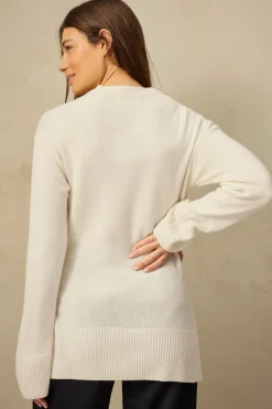 Ellos Collection Uldtrøje Tilda Premium Offwhite Outlet