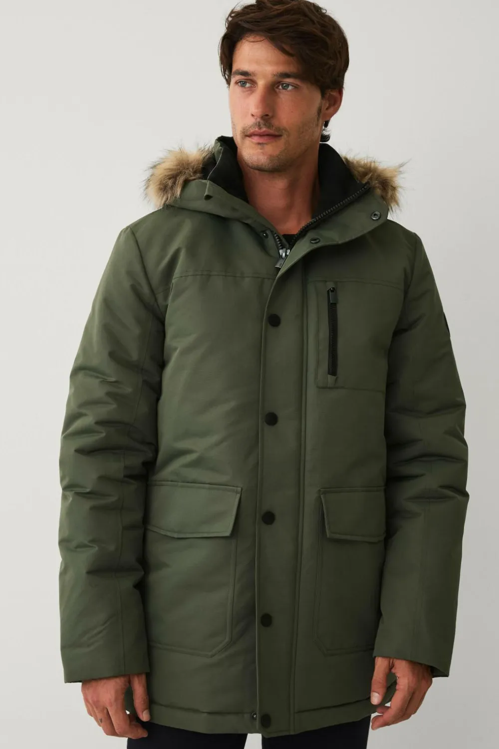 Ellos Jakker & Frakker>Collection Varmt foret parka grøn