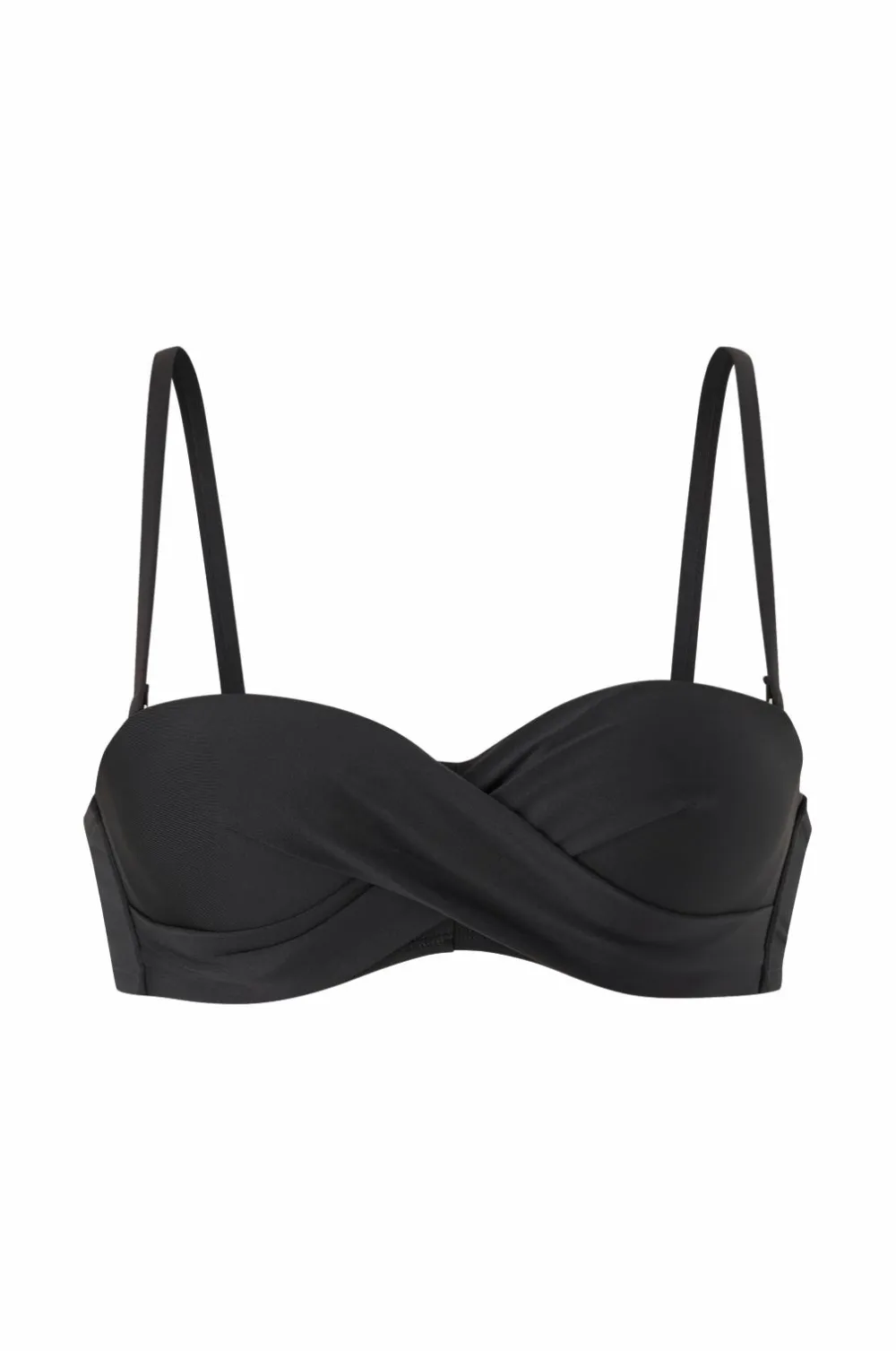 Ellos Collection Vatteret Balconette Bikini-BH med bøjle Sort New