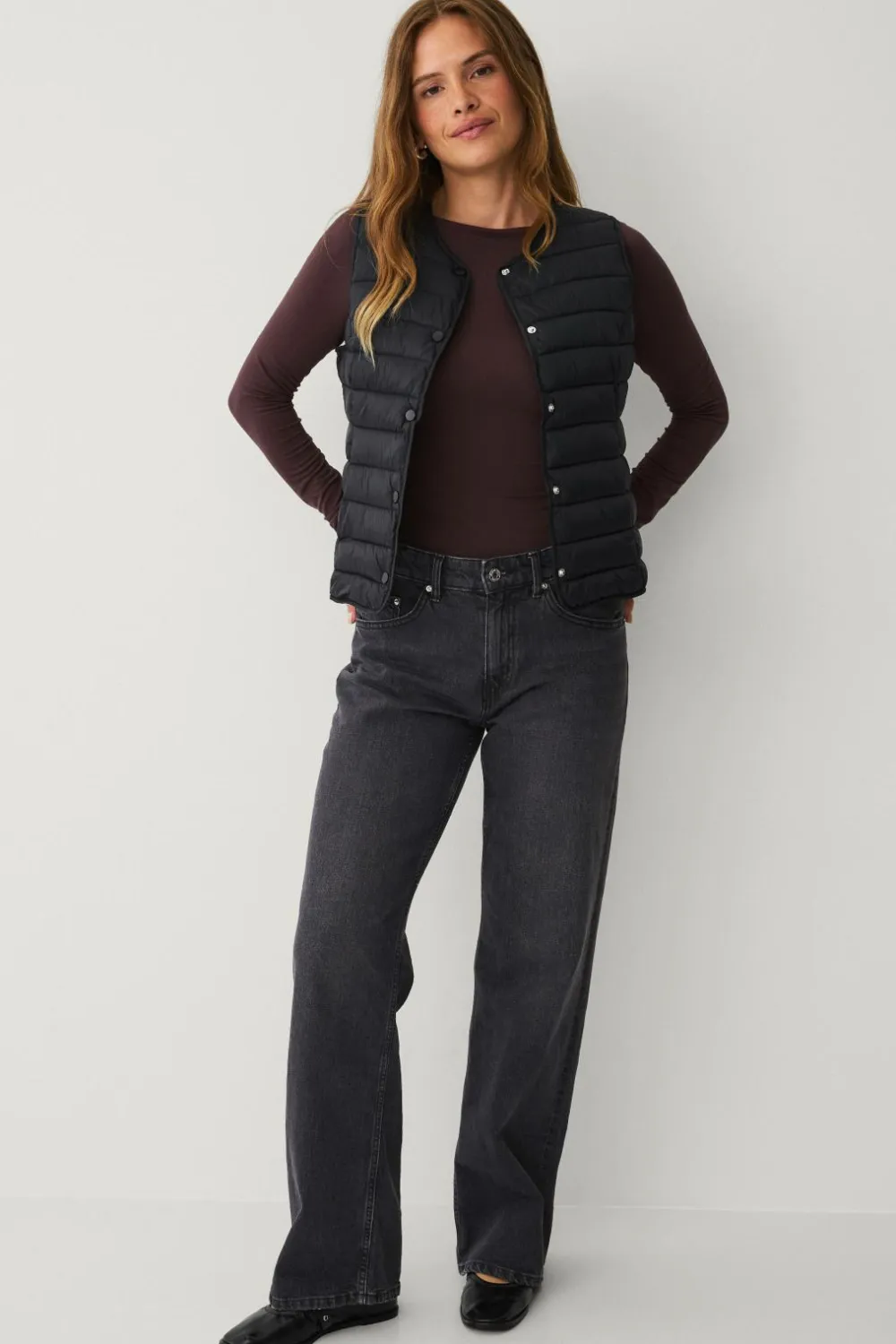 Ellos Jakker & Frakker>Collection Vatteret vest Sort