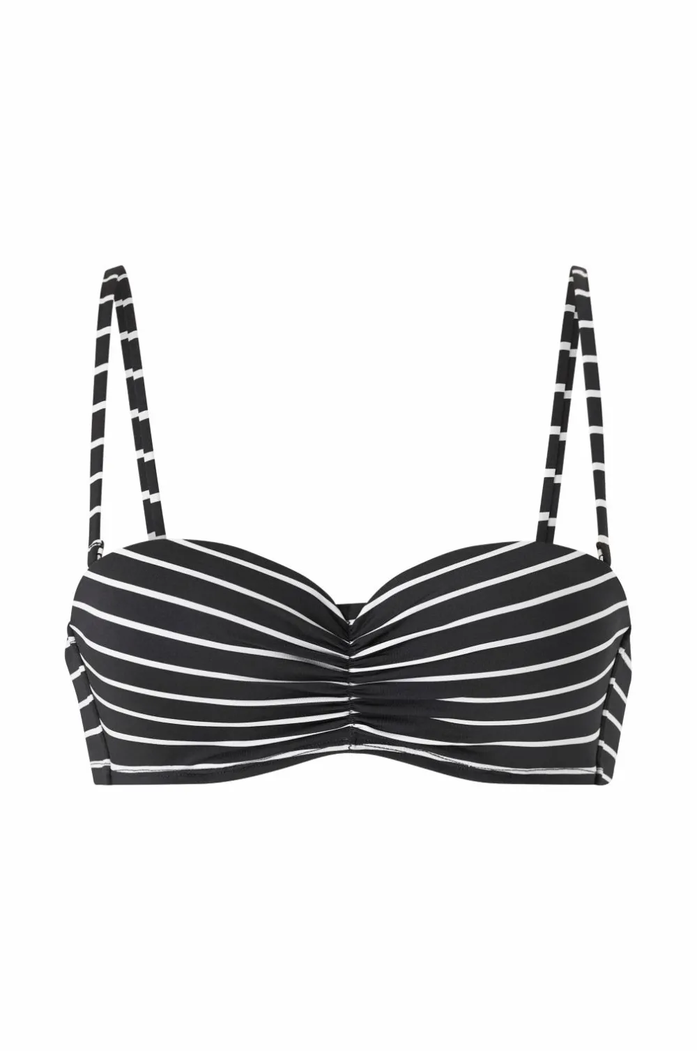 Ellos Bikinier & Bikinidele>Collection Vatteret Balconette Bikini-BH med bøjle Sort/hvidstribet