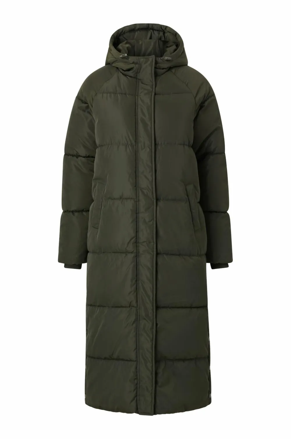 Ellos Collection Vatteret frakke mørkegrøn Discount