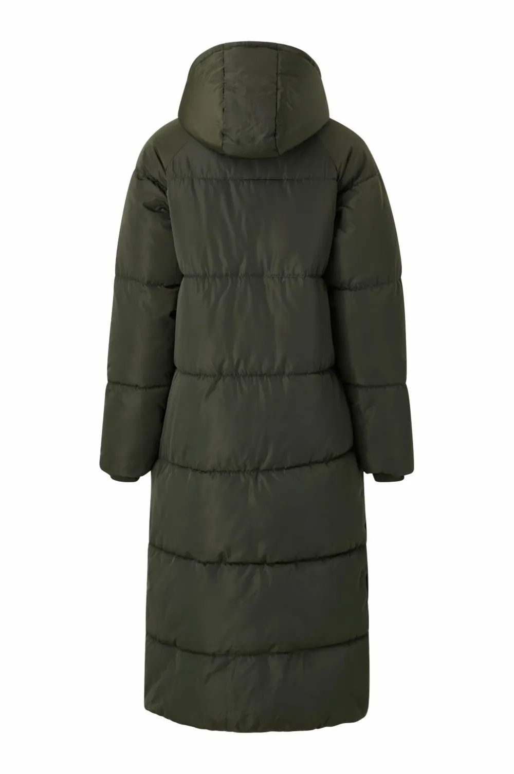 Ellos Collection Vatteret frakke mørkegrøn Discount