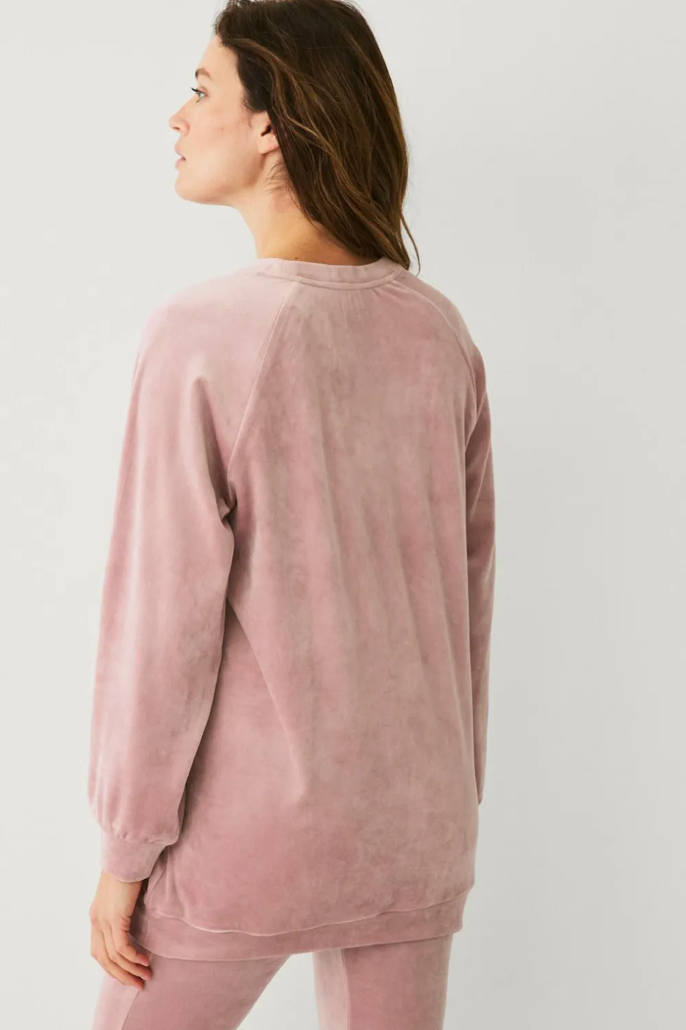 Ellos Loungewear & Homewear>Collection Veloursweater Lyserød