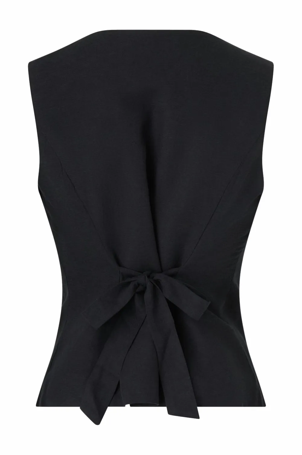 Ellos Blazere & Veste>Collection Vest i hørmix Sort