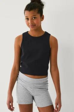 Ellos Collection Yoga-shorts Grå melange Outlet