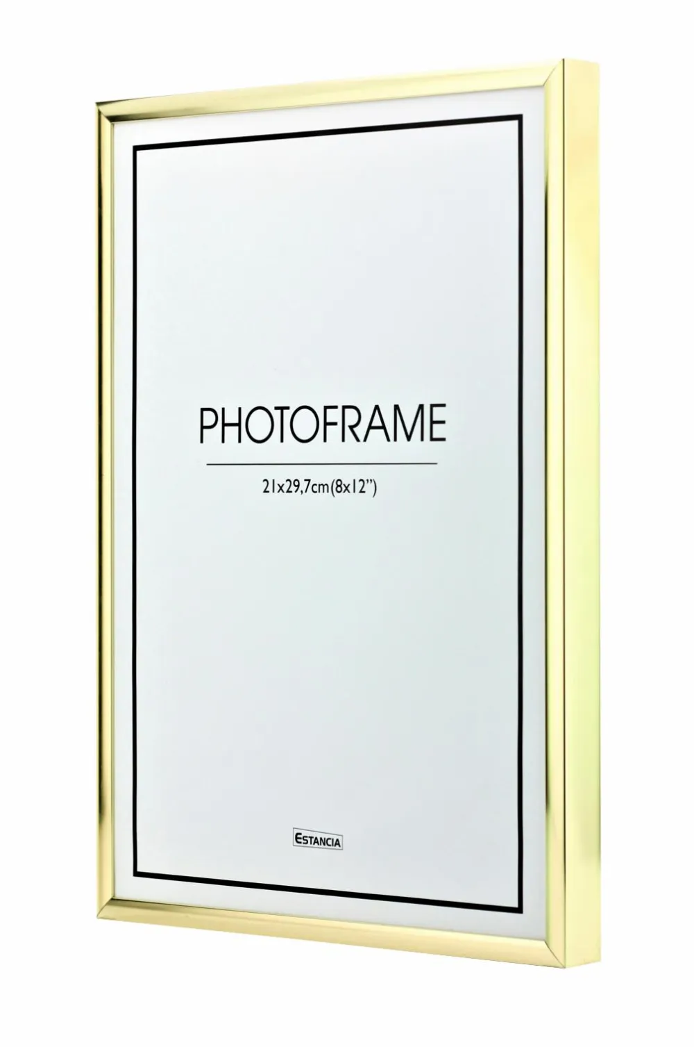 Ellos Home Aluminiumsramme, blank med plexiglas Guldfarvet New