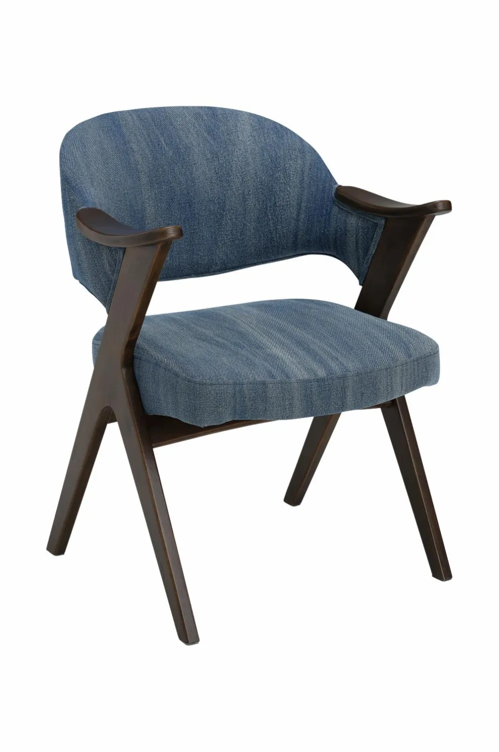 Ellos Stole & Skamler>Home Armstol Sanna Denim blå
