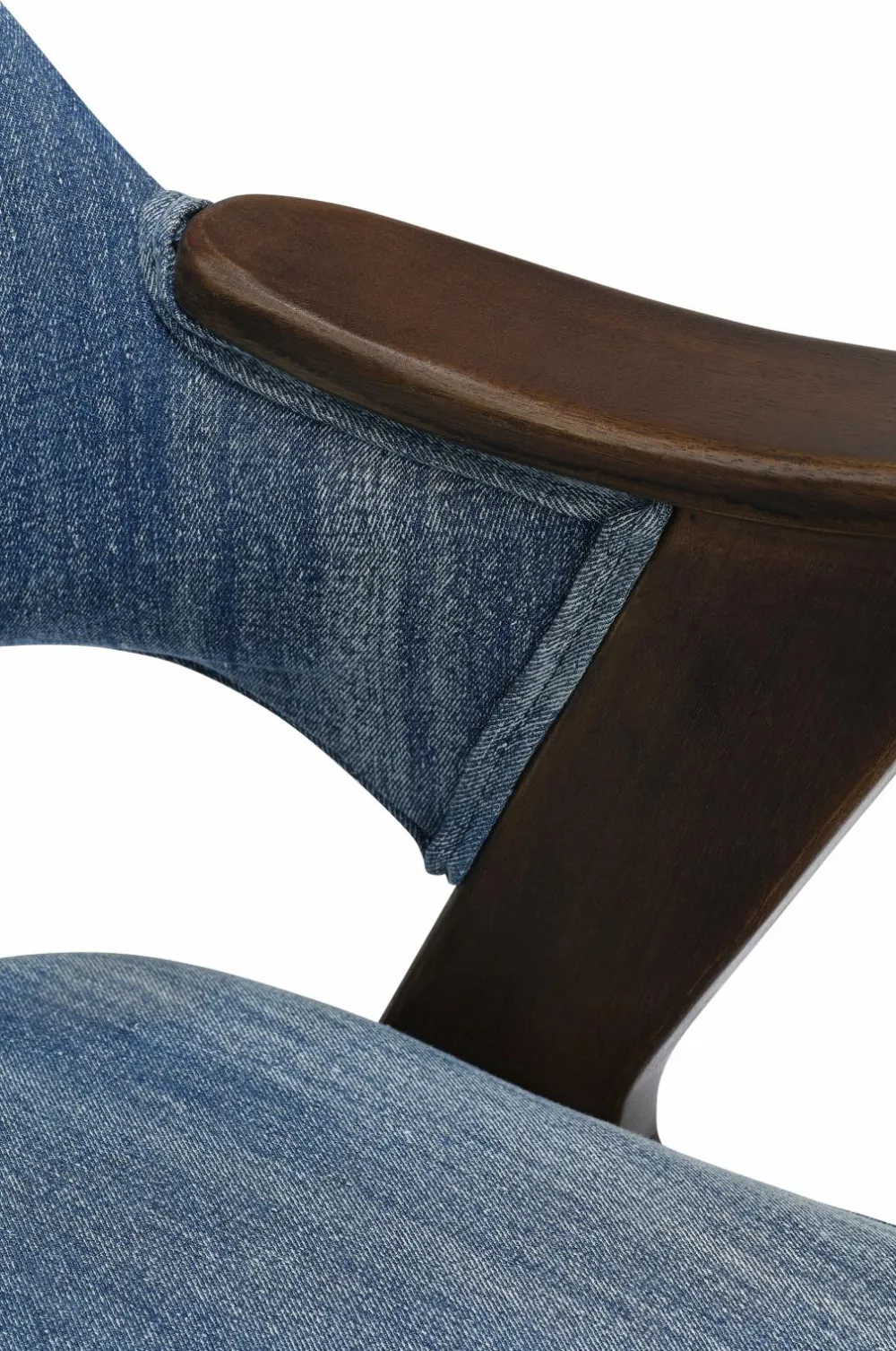 Ellos Stole & Skamler>Home Armstol Sanna Denim blå