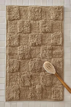 Ellos Badeværelsesmåtter>Home Bademåtte Saga Check Beige - Nomad 16-1212tcx