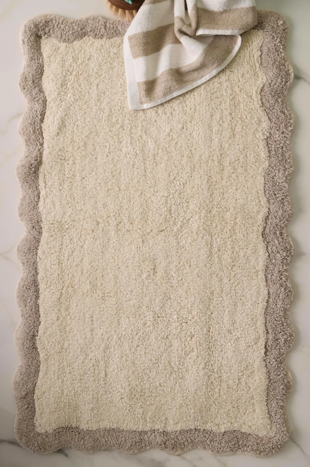 Ellos Home Bademåtte Scallop Beige