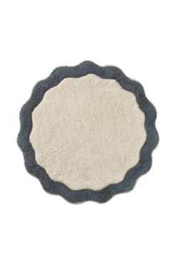 Ellos Badeværelsesmåtter>Home Bademåtte Scallop Round Grønblå