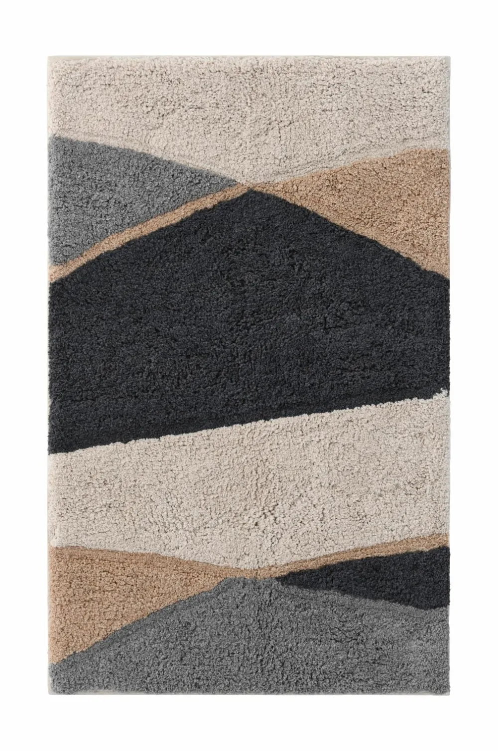Ellos Home Badeværelsesmåtte Wave Multibeige New