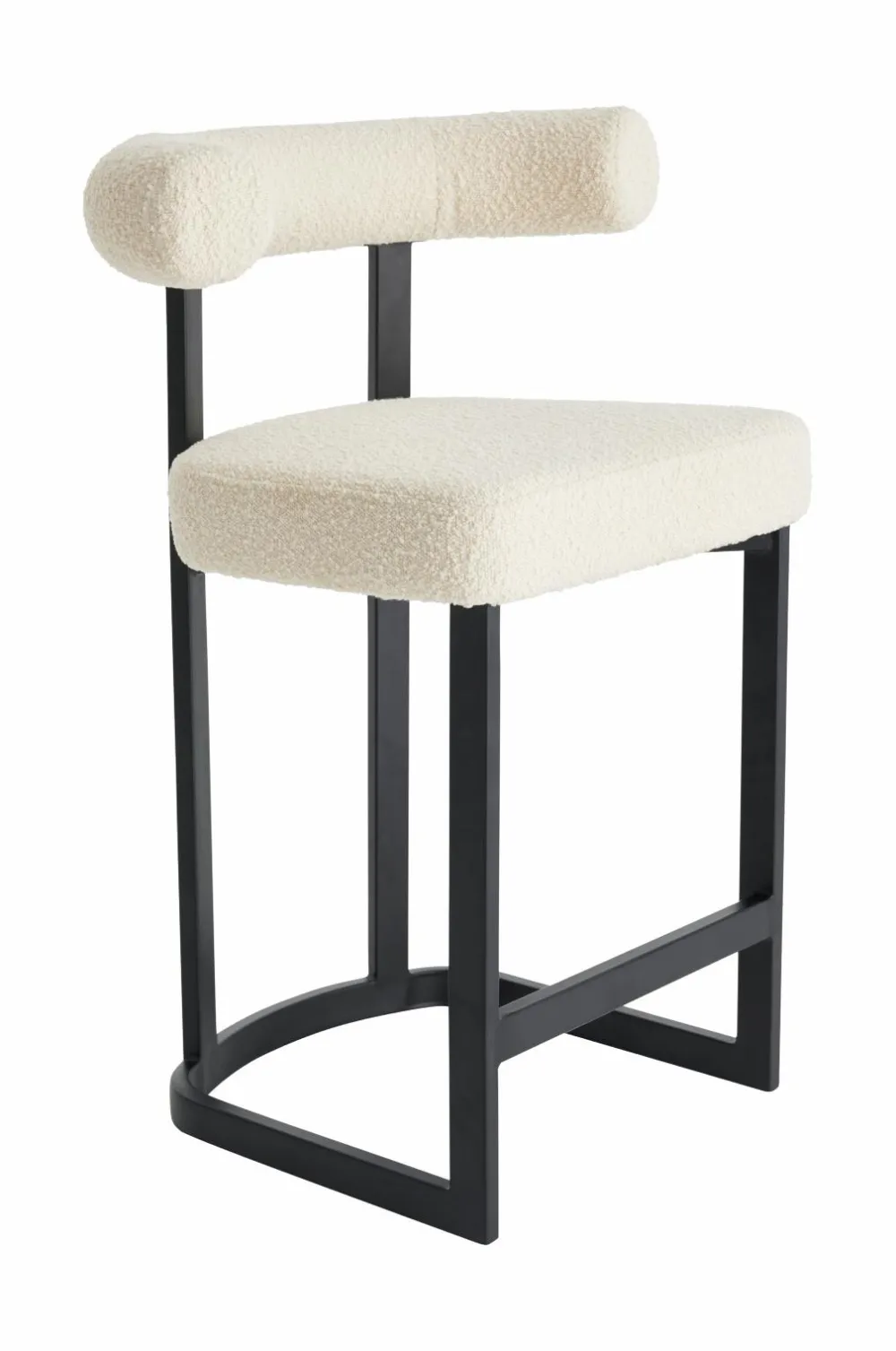 Ellos Stole & Skamler>Home Barstol Parie Sædehøjde 66 cm Cremehvid/sort