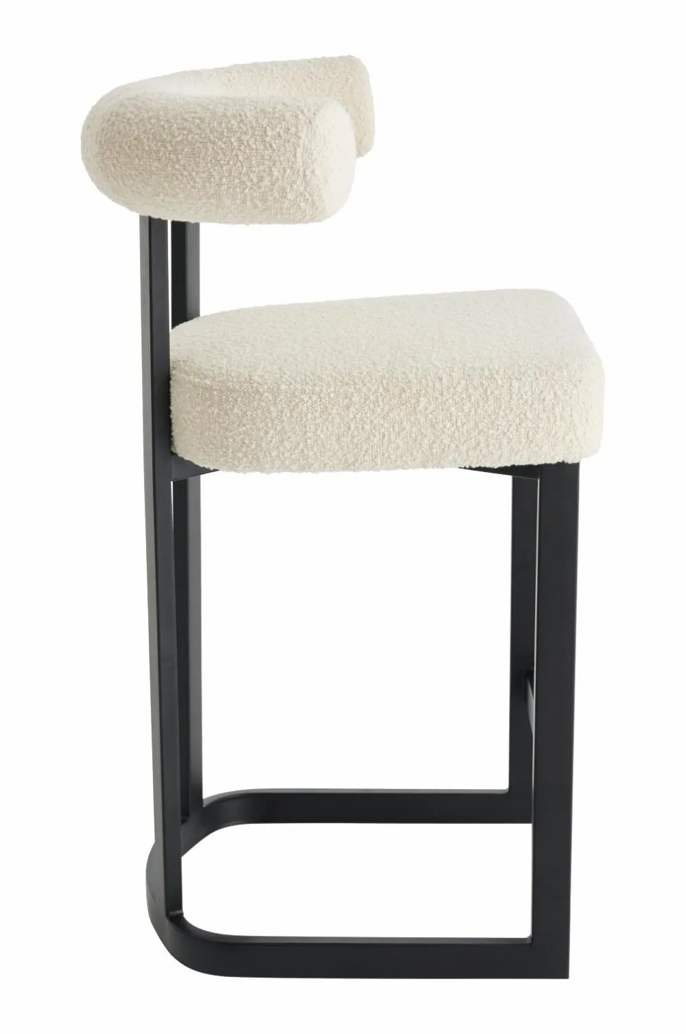 Ellos Stole & Skamler>Home Barstol Parie Sædehøjde 66 cm Cremehvid/sort
