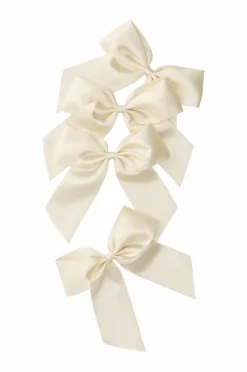 Ellos Gavepapir & Tilbehør>Home Bånd Satin Bow 4-pak Hvid