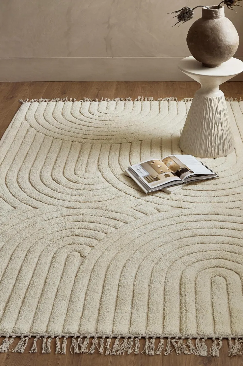 Ellos Home Bomuldstæppe Sassari Offwhite