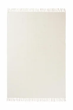 Ellos Home Bomuldstæppe Flora Offwhite
