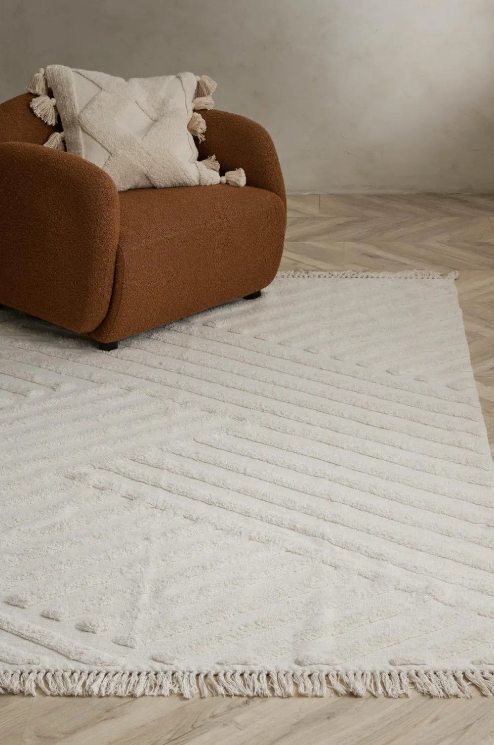 Ellos Home Bomuldstæppe Viterbo 02 offwhite Hot