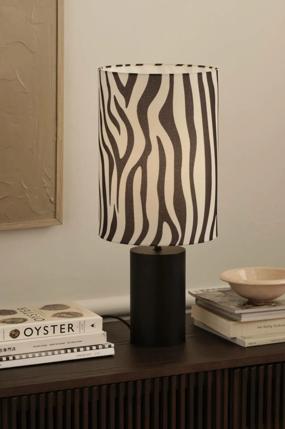 Ellos Bordlamper>Home Bordlampe Marlow Beige/mørkegrå