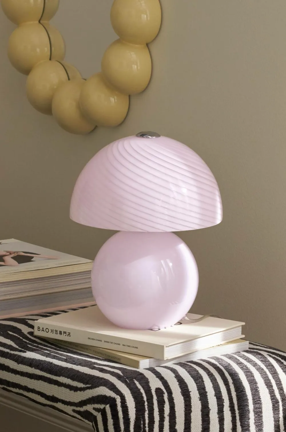 Ellos Bordlamper>Home Bordlampe Candy Lilla/krom