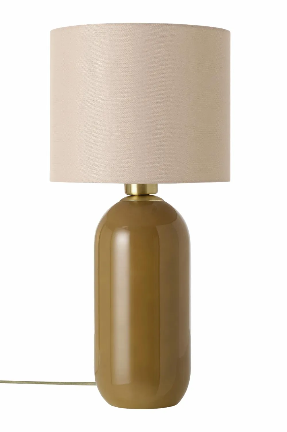 Ellos Home Bordlampe Mikela Beige/olivengrøn Online