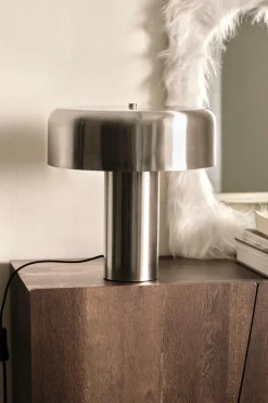 Ellos Home Bordlampe Mush Silver Nickel