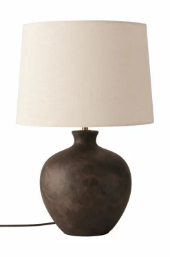 Ellos Home Bordlampe Erika Antique Black/ Nature Linen New