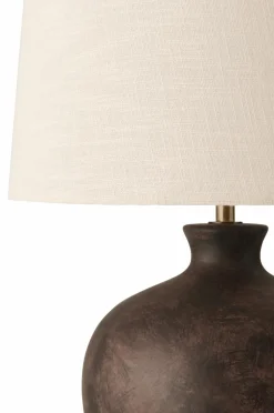 Ellos Home Bordlampe Erika Antique Black/ Nature Linen New