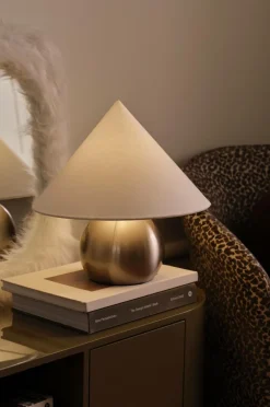 Ellos Home Bordlampe Connie Beige/krom Best