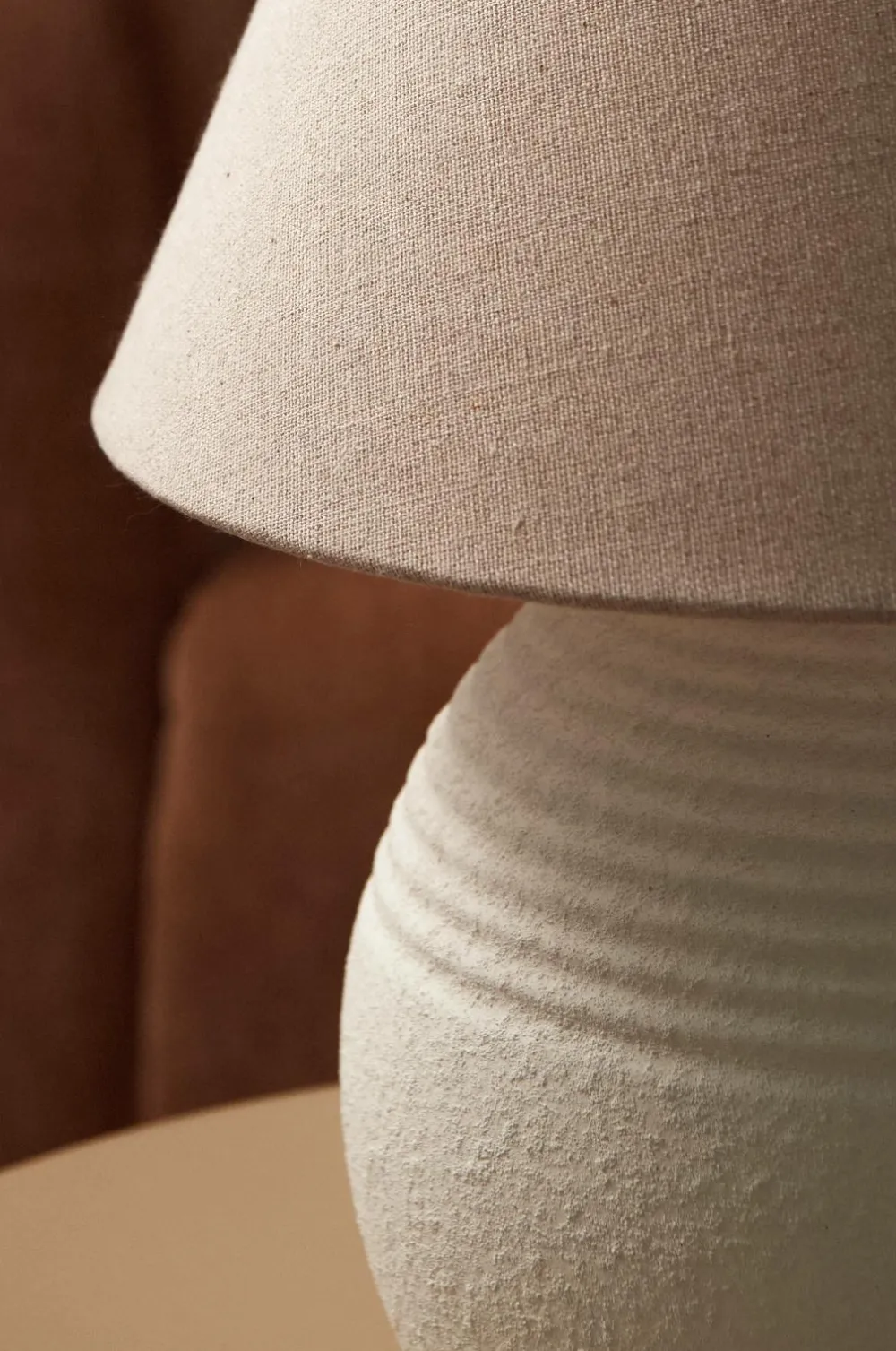 Ellos Bordlamper>Home Bordlampe Alva Sand White/ Nature Linen