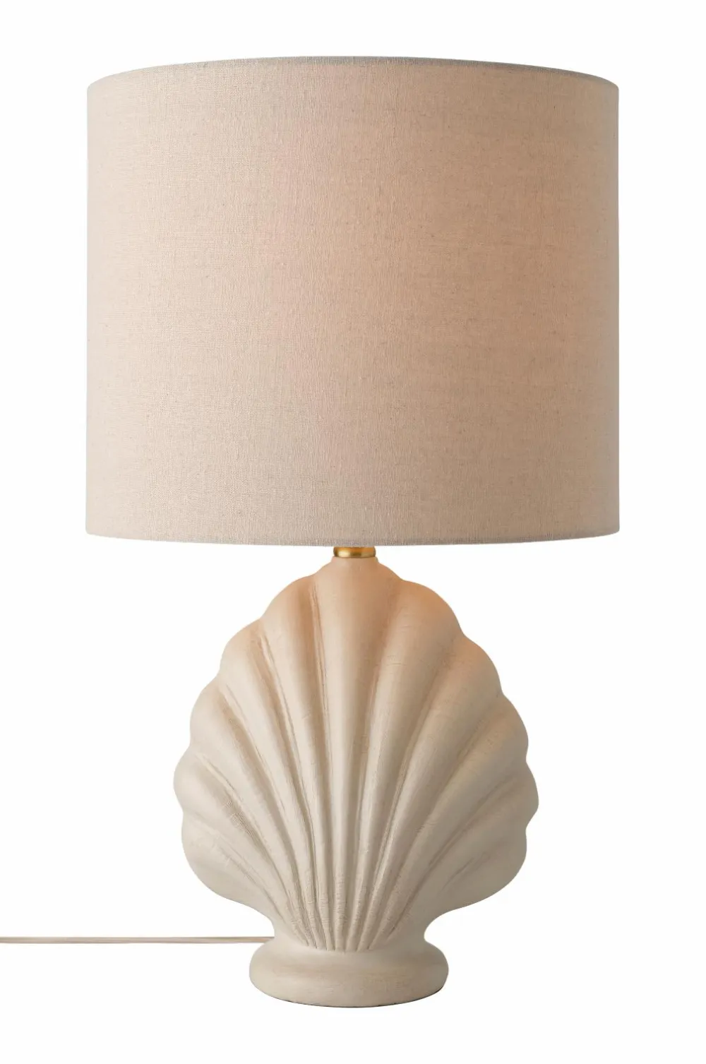 Ellos Home Bordlampe Shelley Hvid/lys hør Hot