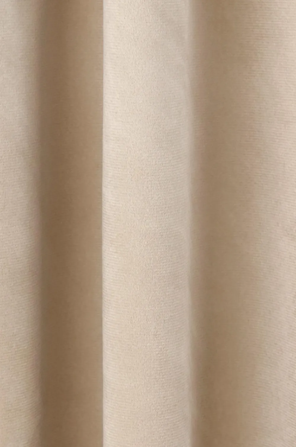 Ellos Home Gardinlængde med multibånd Nora i velour, 2-pak BEIGE Best